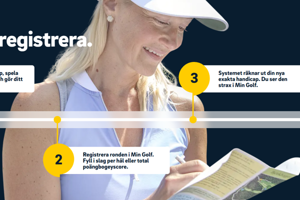 Så här registrerar du en handicapgrundande rond