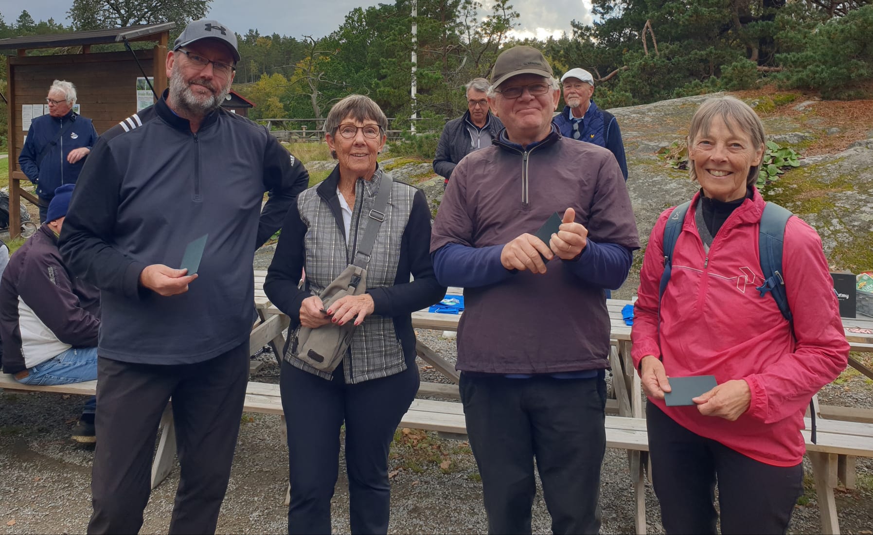 Morgan, Eva, Jonas och Zaida