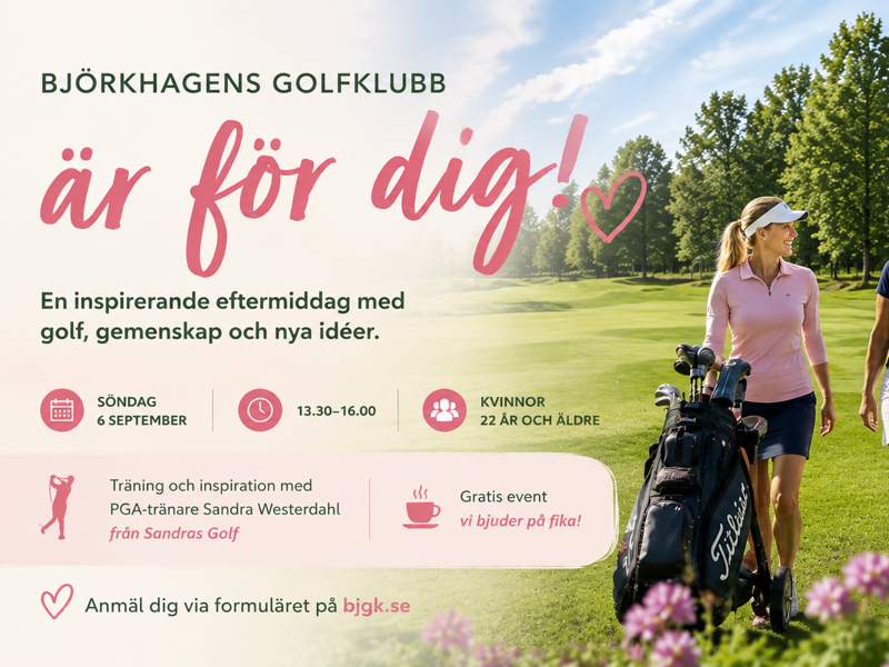 Välkommen till en inspirerande golfträff!