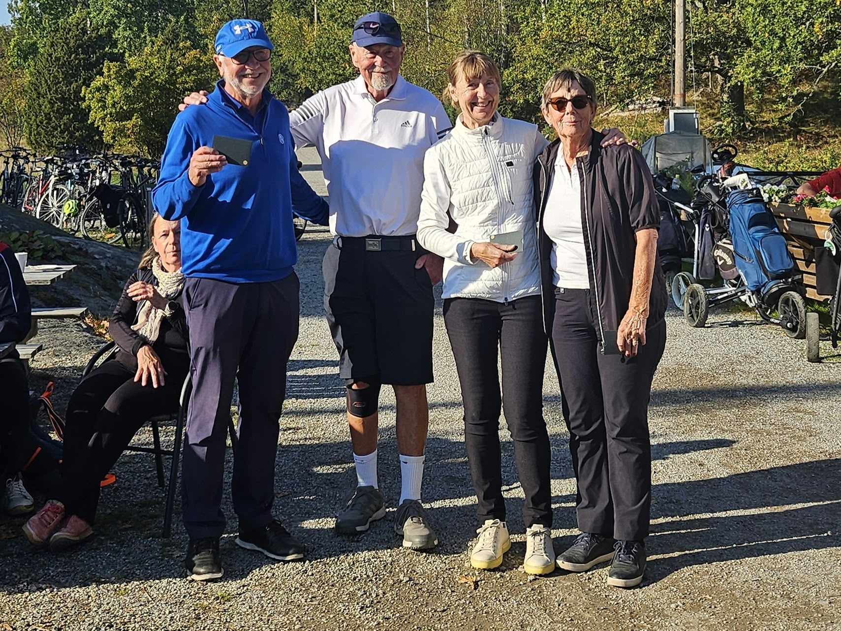 1a i lagtävlingen: Lasse. Calle, Marianne och Eva
