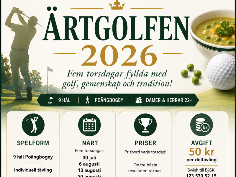 Nu är det dags för Ärtgolfen!